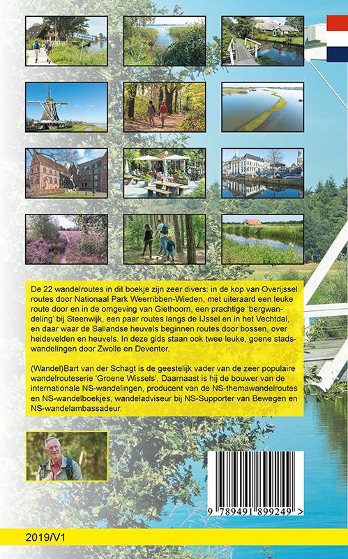 Achterkant van Provinciewandelgids Overijssel West