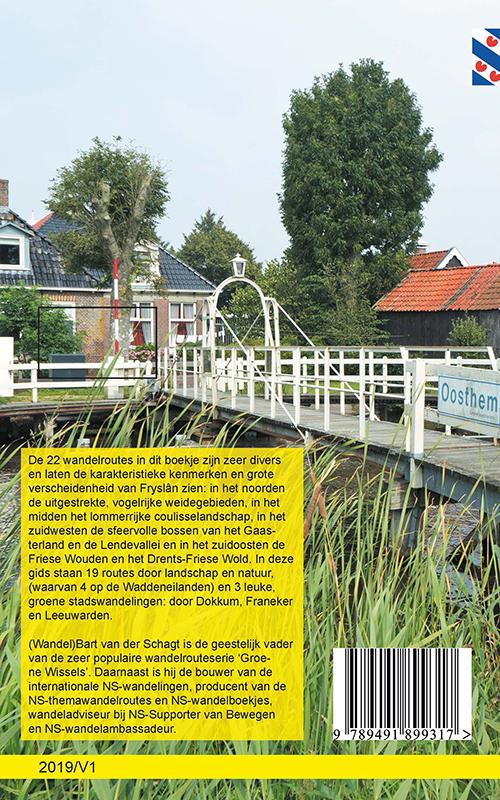 Achterkant van Provinciewandelgids Fryslân