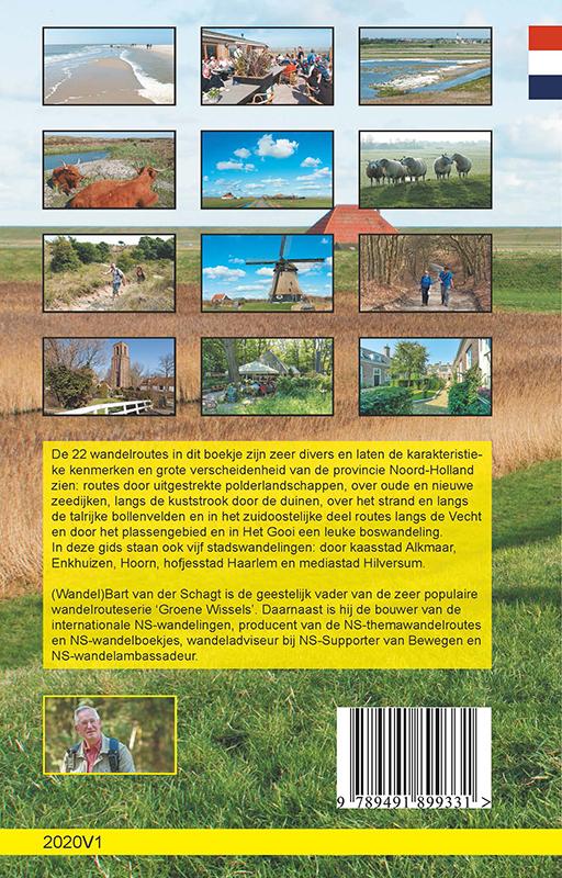 Achterkant van Provinciewandelgids Noord-Holland