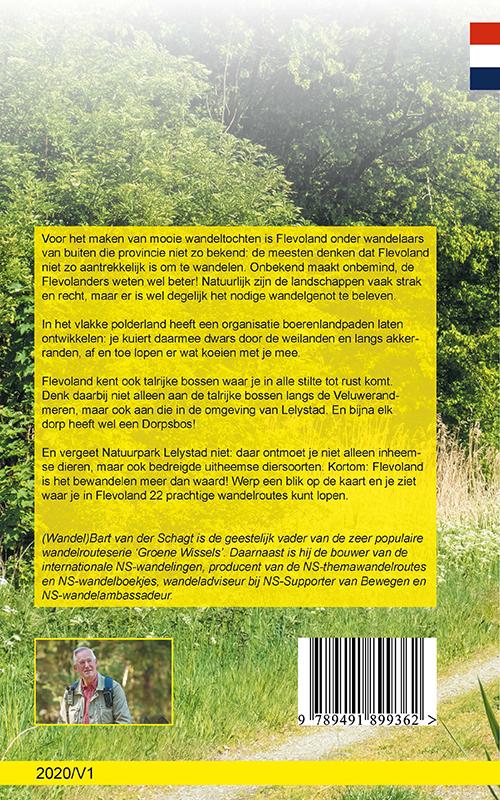 Achterkant van Provinciewandelgids Flevoland