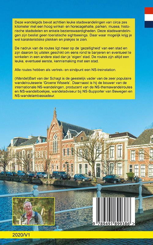 Achterkant van Wandelgids Cityhoppen in Nederland