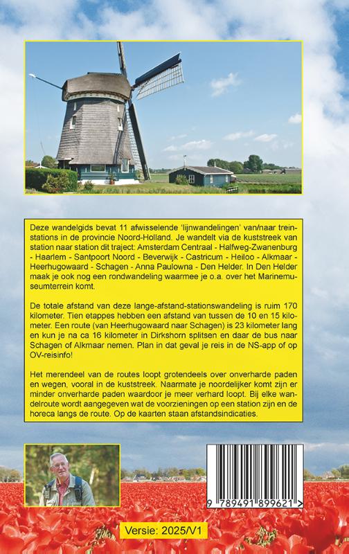 Achterkant van 11 stationswandelingen dwars door Noord-Holland