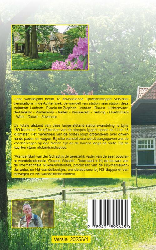 Achterkant van 12 stationswandelingen dwars door de Achterhoek