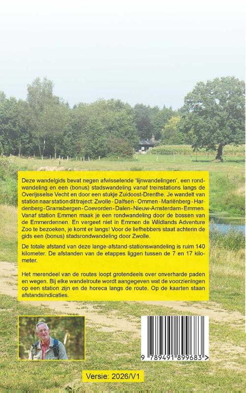 Achterkant van 10 stationswandelingen door het Vechtdal en Zuidoost-Drenthe