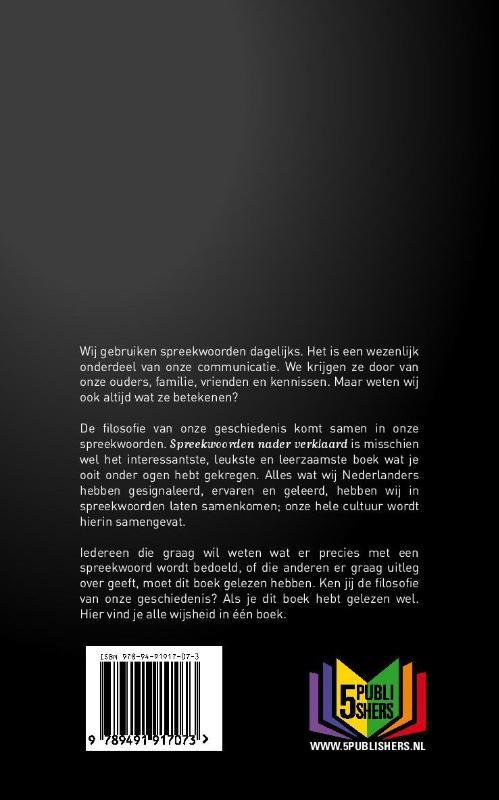 Achterkant van Spreekwoorden nader verklaard