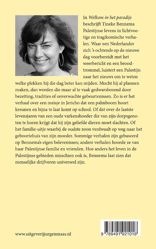 Achterkant van Welkom in het paradijs