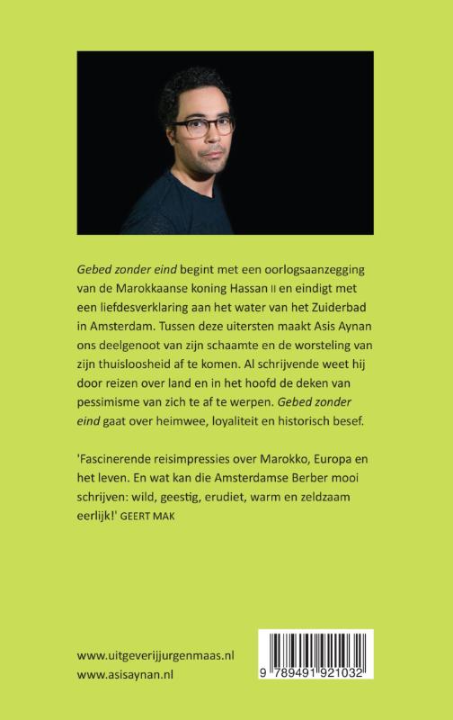 Achterkant van Gebed zonder eind