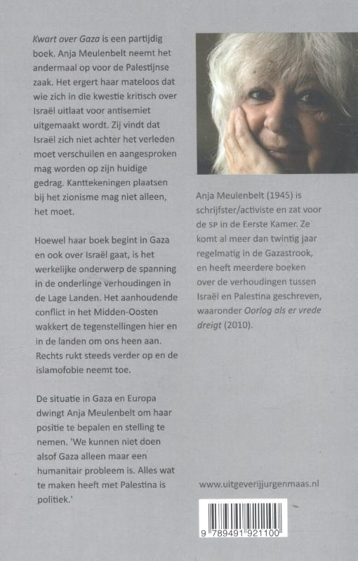Achterkant van Kwart over Gaza