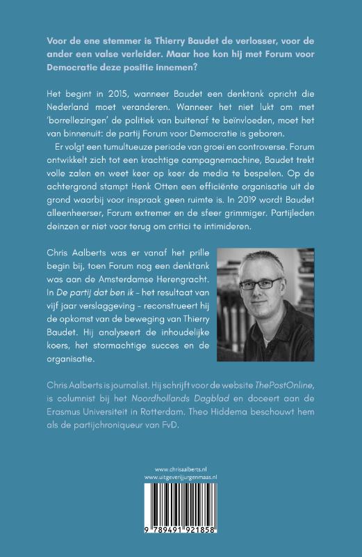 Achterkant van De partij dat ben ik
