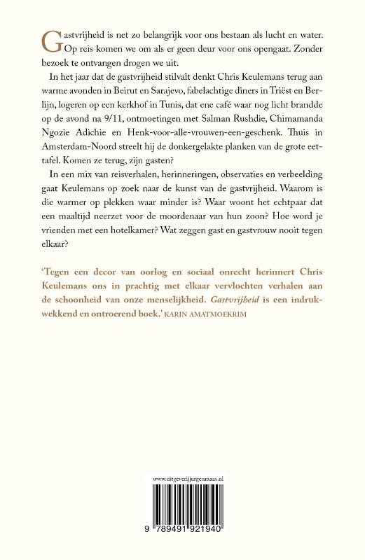 Achterkant van Gastvrijheid