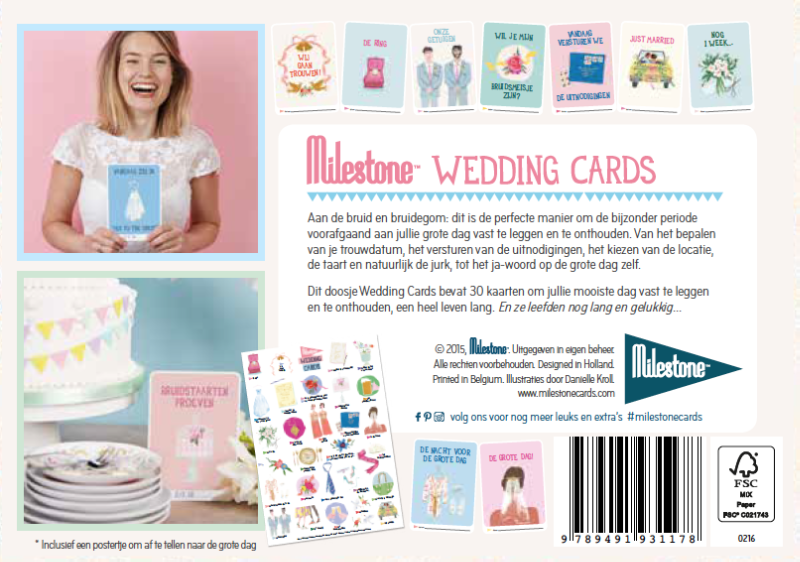 Achterkant van Wedding photo cards original