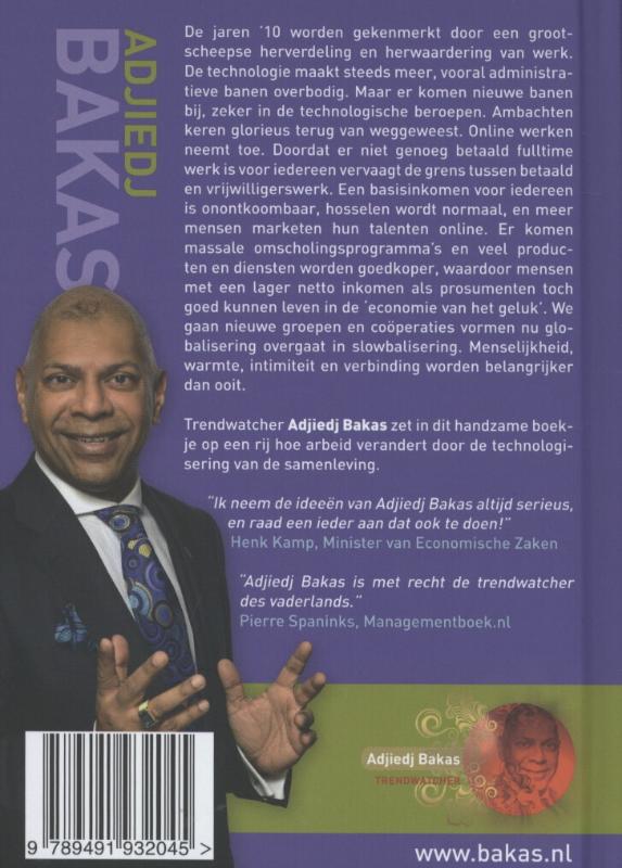 Achterkant van Megatrends werk