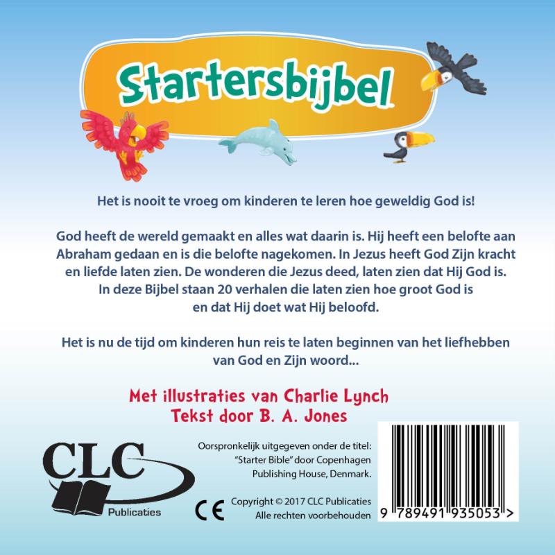 Achterkant van Startersbijbel