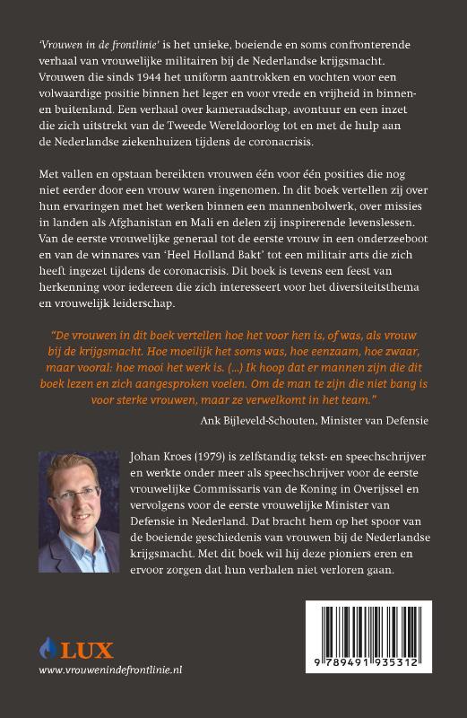 Achterkant van Vrouwen in de frontlinie