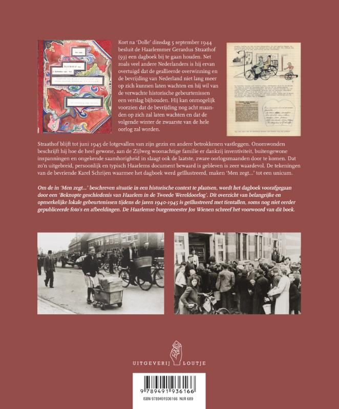 Achterkant van Men zegt... Een Haarlems oorlogsdagboek 09|44 - 06|45