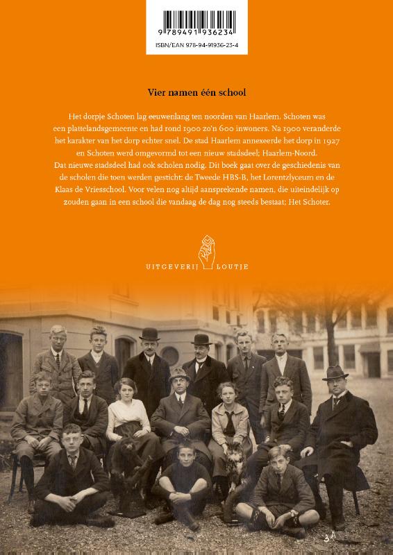 Achterkant van Vier namen één school