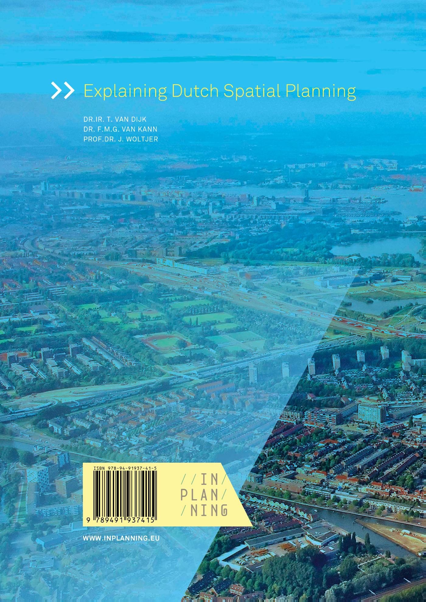 Achterkant van Explaining Dutch Spatial Planning