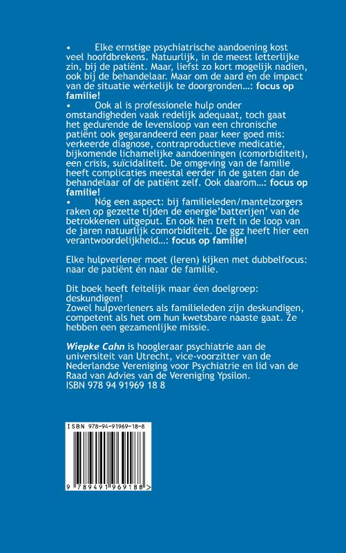 Achterkant van Focus op familie