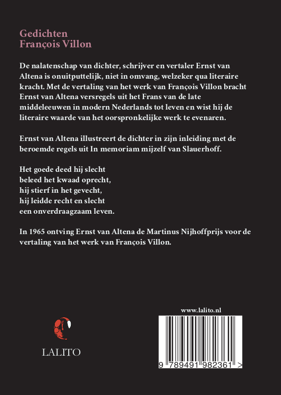 Achterkant van Gedichten