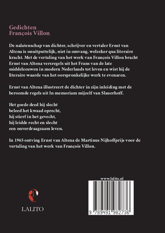 Achterkant van Gedichten