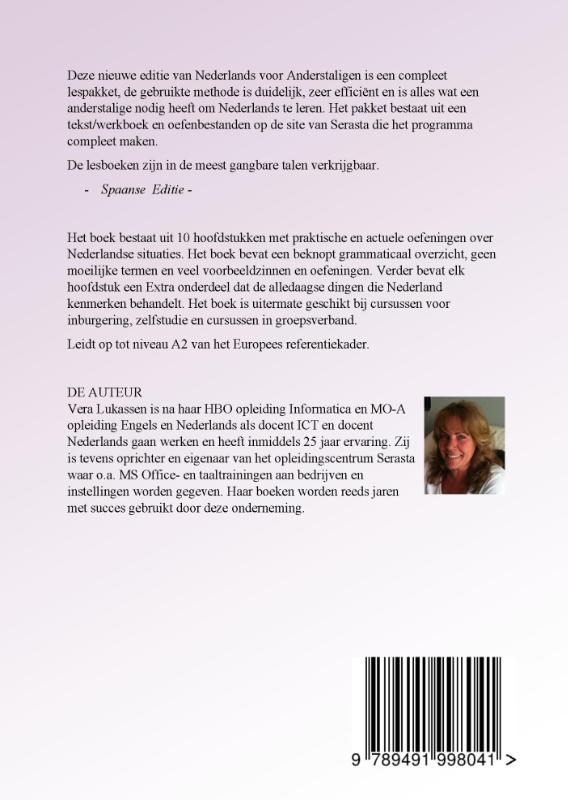 Achterkant van cursusboek