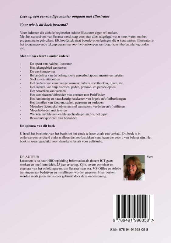 Achterkant van Adobe illustrator CS5