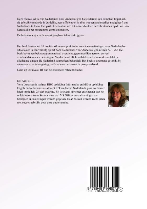 Achterkant van Nederlands Engels Level A2 - B1