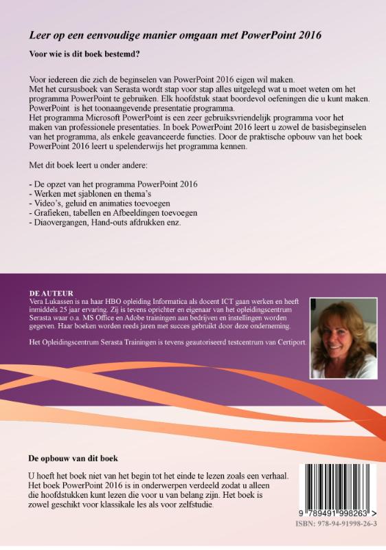 Achterkant van PowerPoint 2016