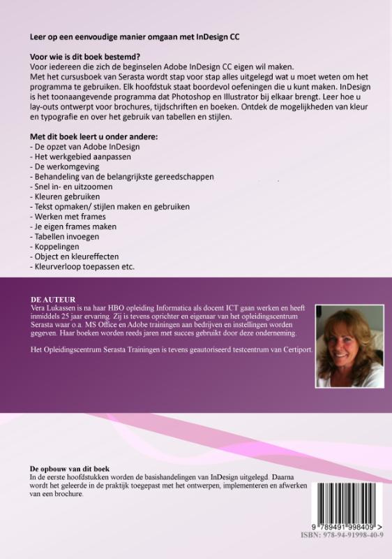 Achterkant van InDesign CC