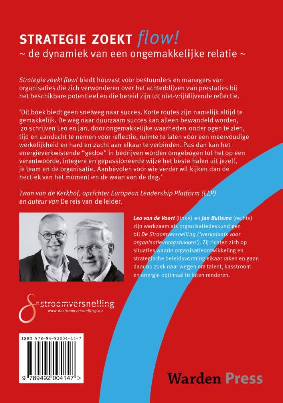 Achterkant van Strategie zoekt flow!