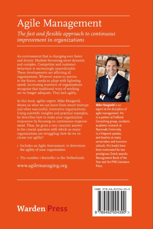 Achterkant van Agile Management