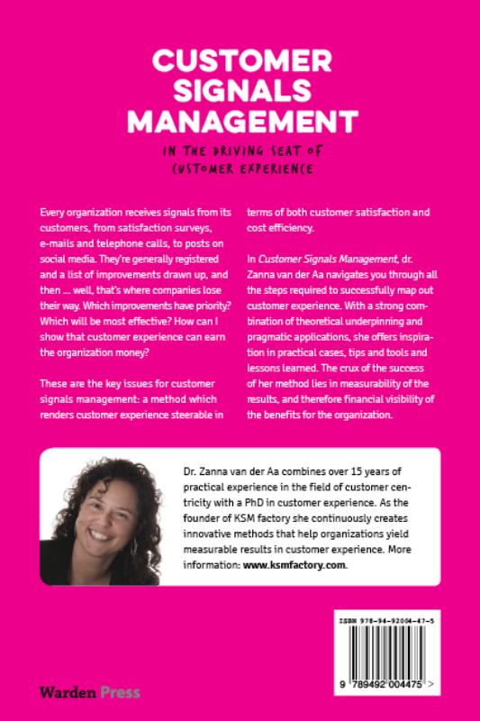 Achterkant van Customer signals management