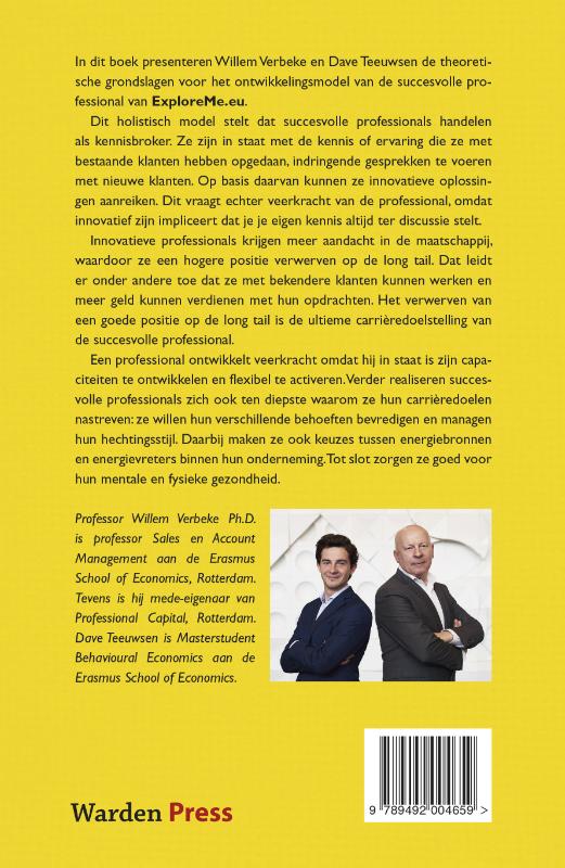 Achterkant van De veerkrachtige professional