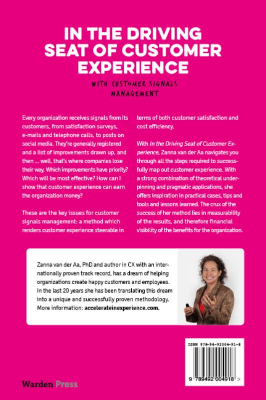 Achterkant van In the Driving Seat of Customer Experience