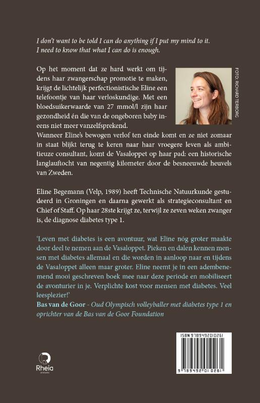 Achterkant van Een marathon lang prikken