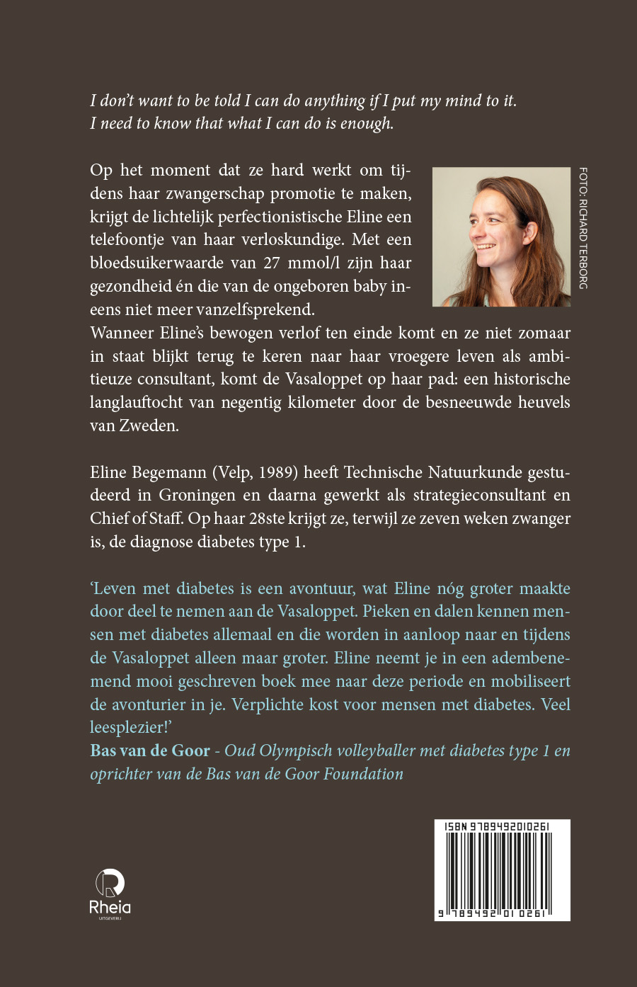 Achterkant van Een marathon lang prikken