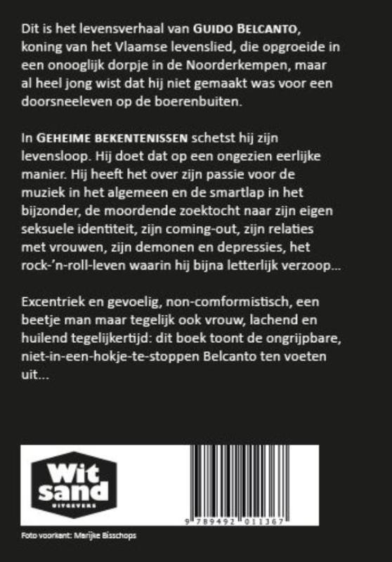 Achterkant van Geheime bekentenissen