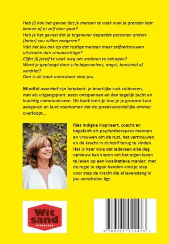 Achterkant van Mindful assertief