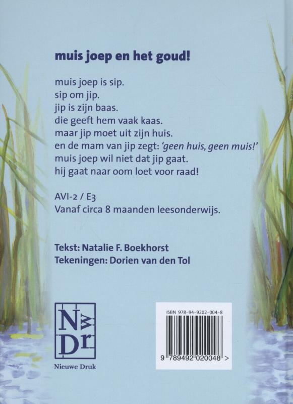 Achterkant van Muis joep en het goud!