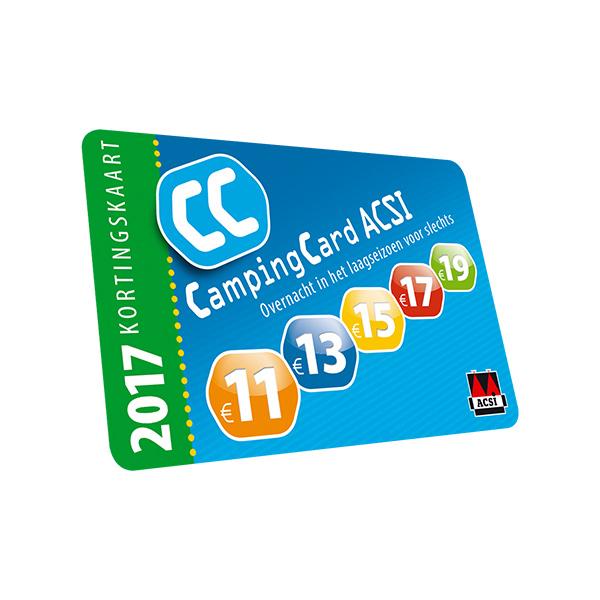 Achterkant van ACSI Campinggids Benelux 2017 + app