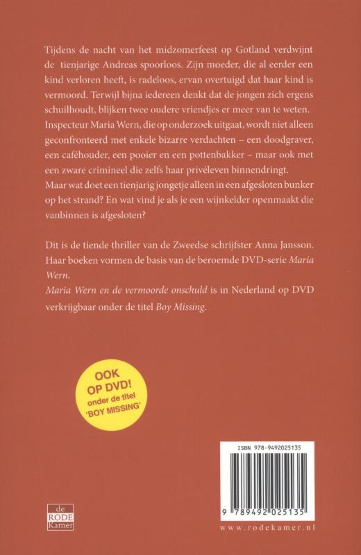 Achterkant van Maria Wern en de vermoorde onschuld