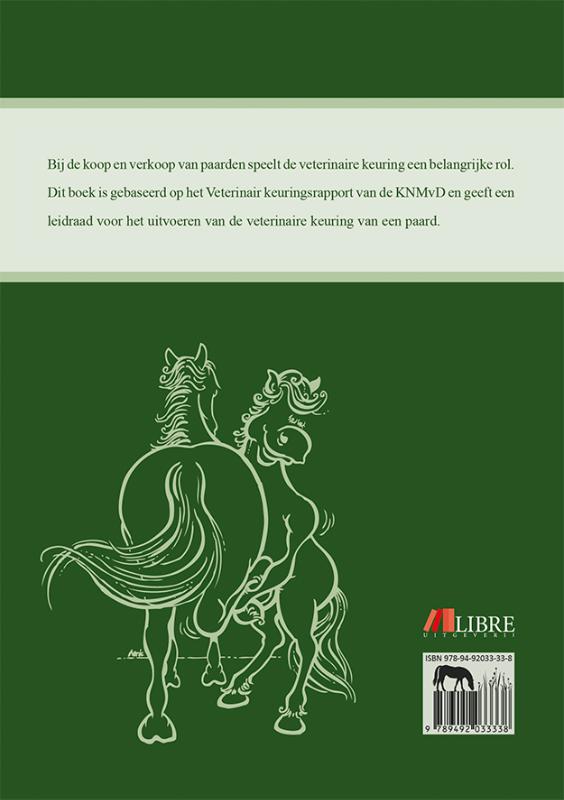 Achterkant van De veterinaire keuring van het paard