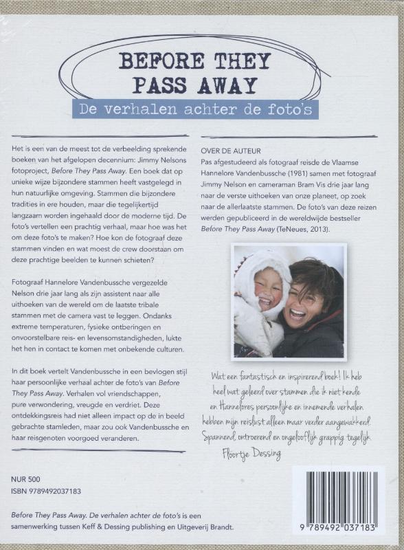 Achterkant van Before they pass away