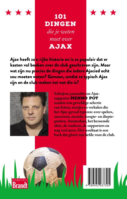 Achterkant van 101 dingen die je weten moet over Ajax