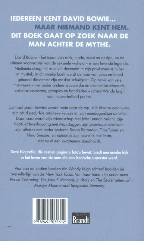 Achterkant van Bowie