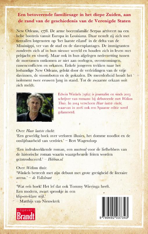 Achterkant van Het oog van de orkaan