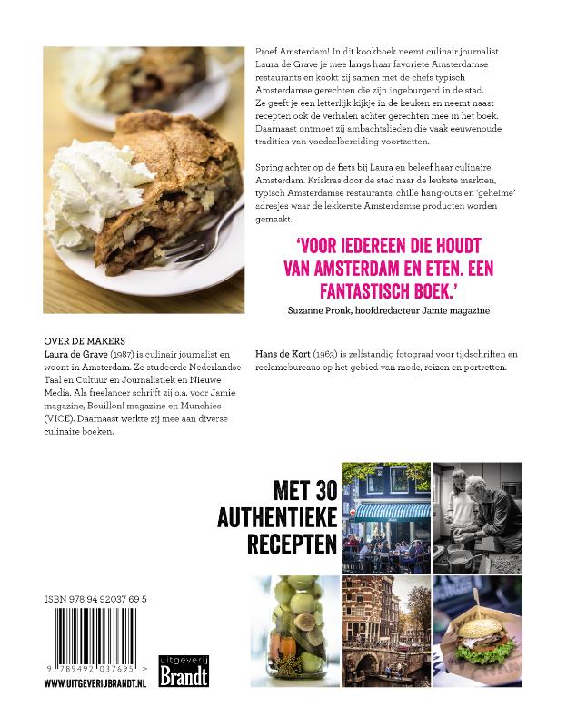 Achterkant van Amsterdam Cookbook