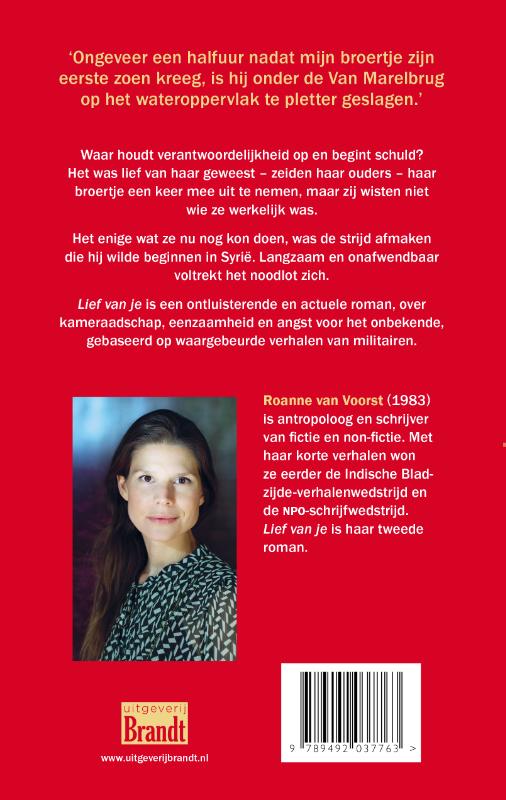 Achterkant van Lief van je