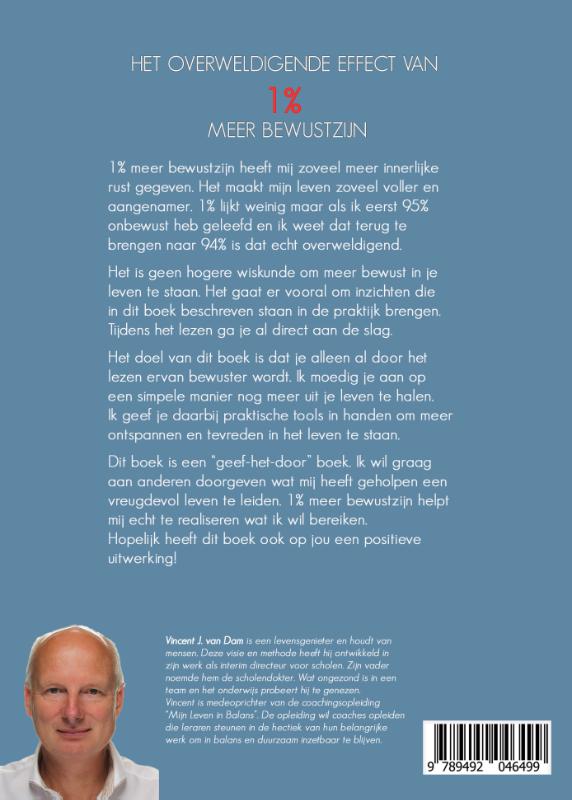 Achterkant van Het overweldigende effect van 1% meer bewustzijn