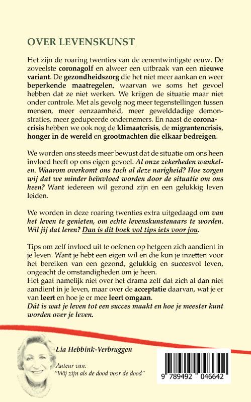 Achterkant van Over levenskunst